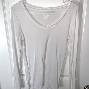 White Long Sleeve Merona Shirt